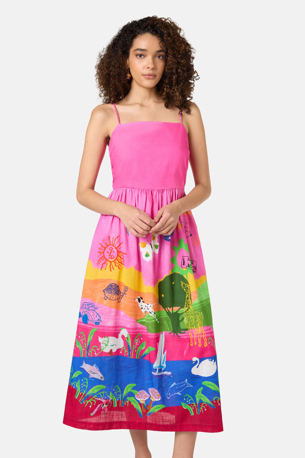 Gorman - Pen Pals Placement Long Dress - print