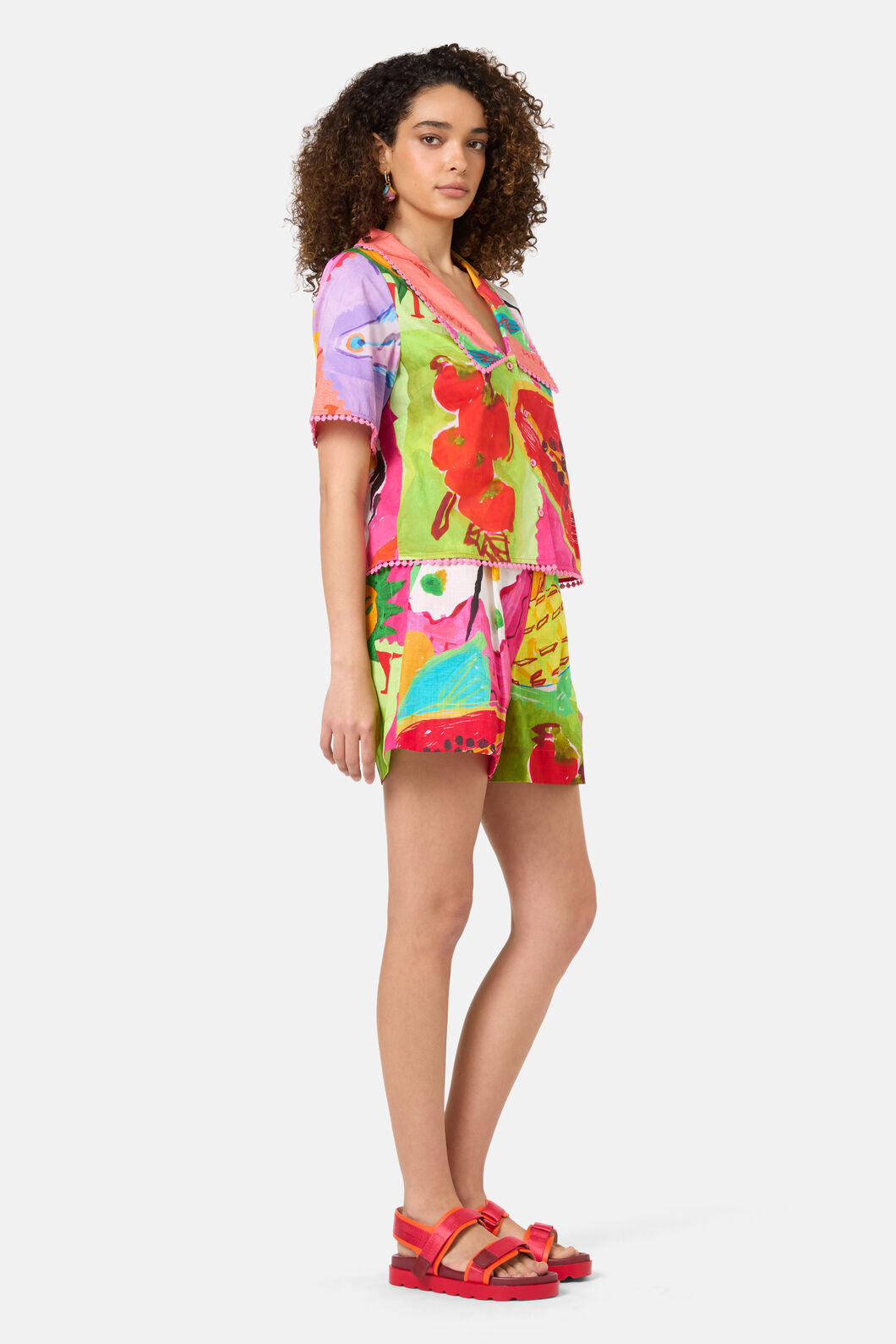 Gorman - Pen Pals Printed Organic Shirt - print