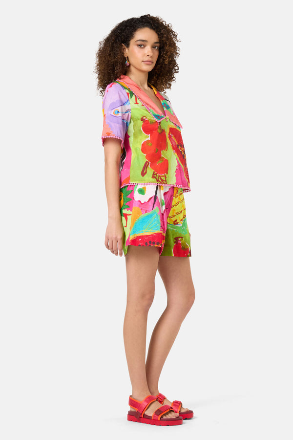 Gorman - Pen Pals Printed Organic Shirt - print