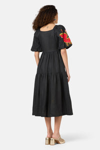 Gorman - Pen Pals Tiered Linen Dress - print