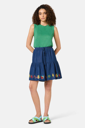 Gorman - Postcards Chambray Skort - chambray