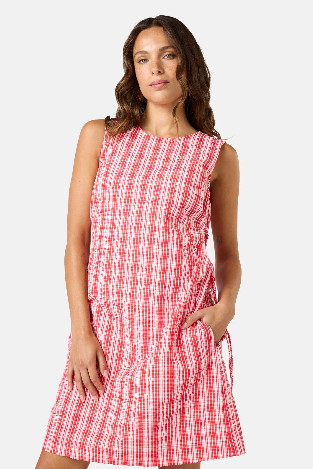 Gorman - Highland Check Mini Dress - red