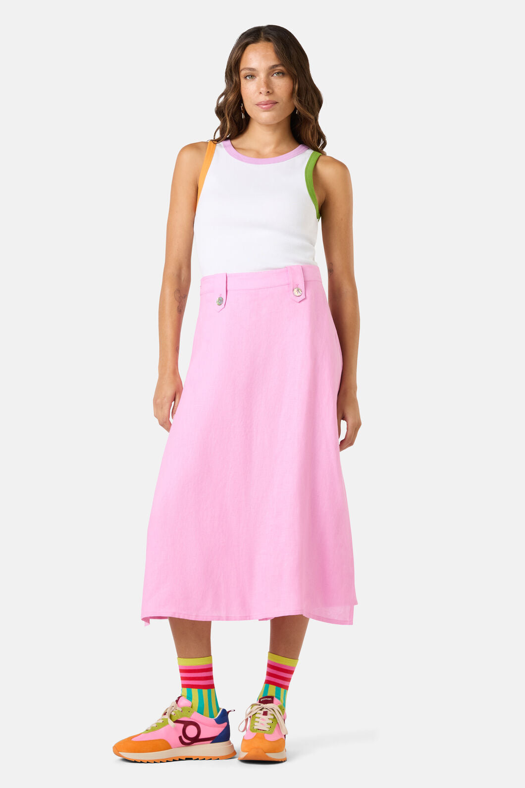 Gorman - Summer Linen Tomasa Skort - pink