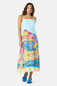 Gorman - Fish Ahoy Print Linen Dress - print