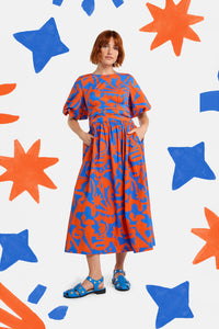 Gorman - FirecrackerPrintCttnMidiDress - print