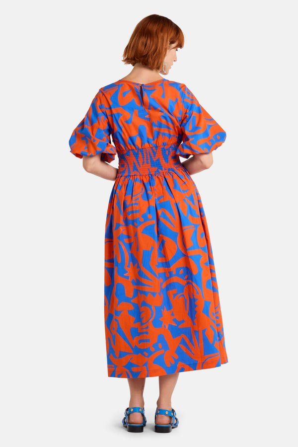 Gorman - FirecrackerPrintCttnMidiDress - print
