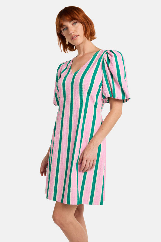 Gorman - Pastel Picnic Stripe Dress - stripe