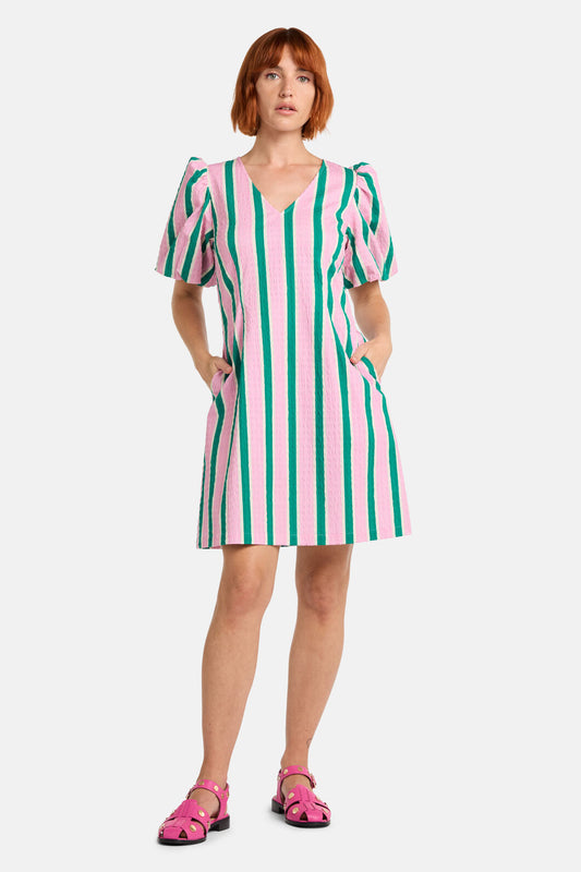Gorman - Pastel Picnic Stripe Dress - stripe
