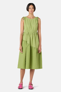 Gorman - Ready Check Tiered Dress - green