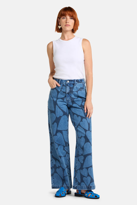 Gorman - Heartbeat Denim Wide Jean - denim