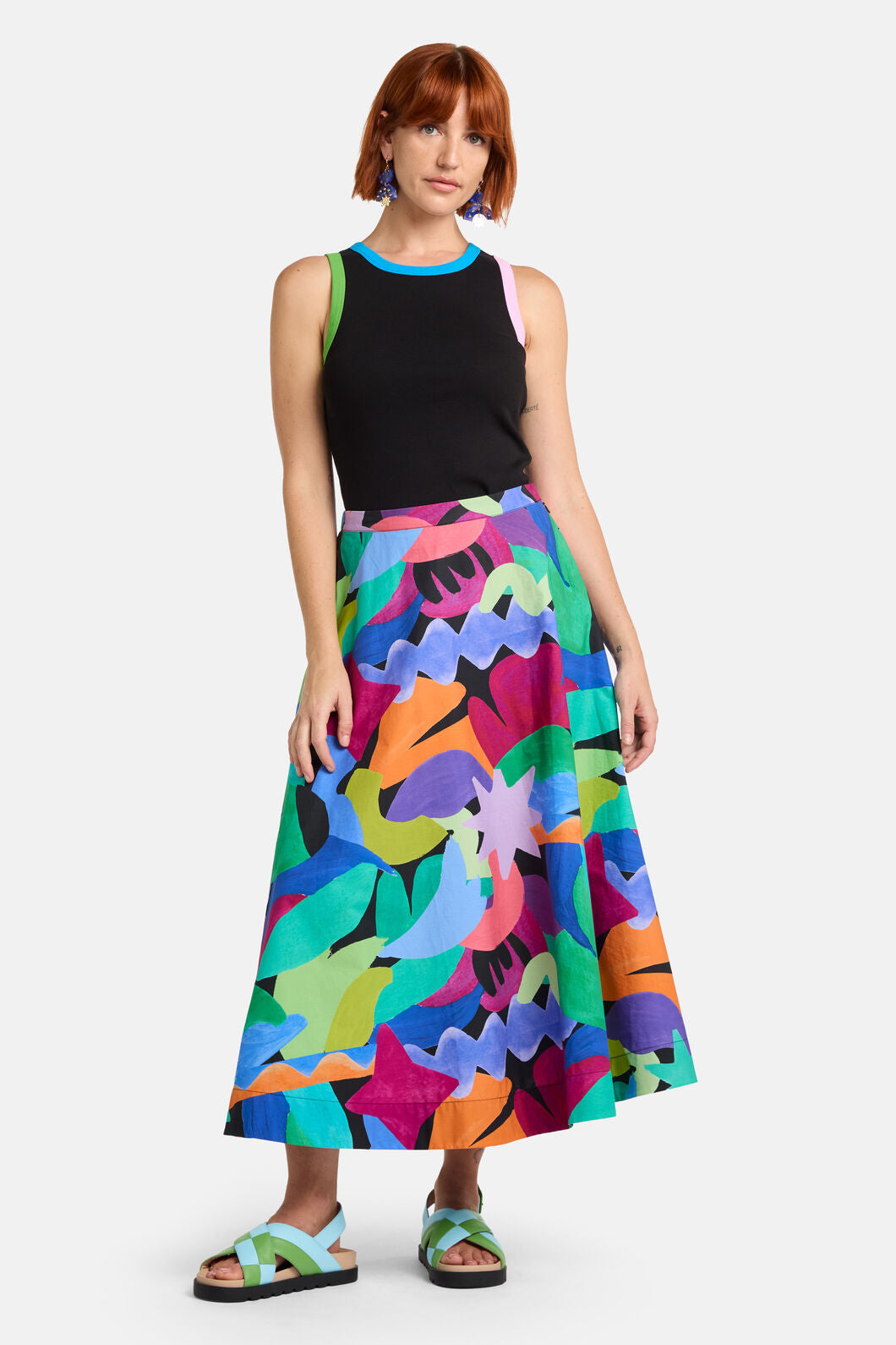 Gorman - Tangled Tropic Midi Skirt - print