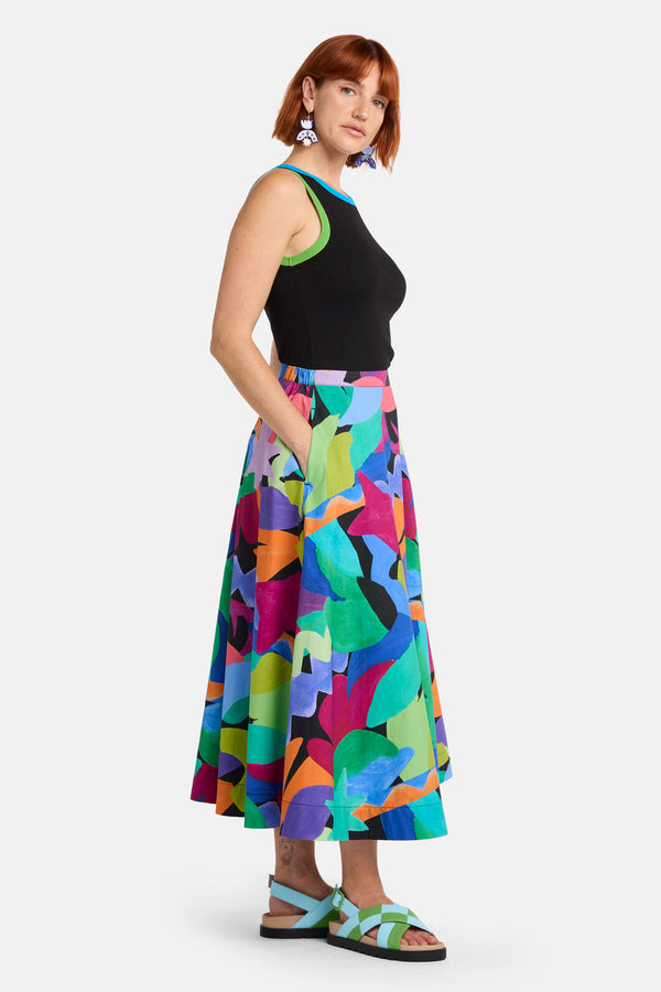 Gorman - Tangled Tropic Midi Skirt - print