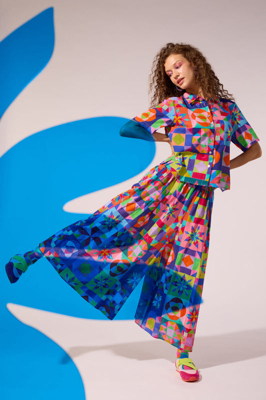 Gorman - Pinwheel Printed Skort - print