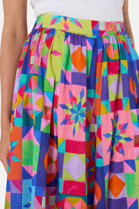 Gorman - Pinwheel Printed Skort - print