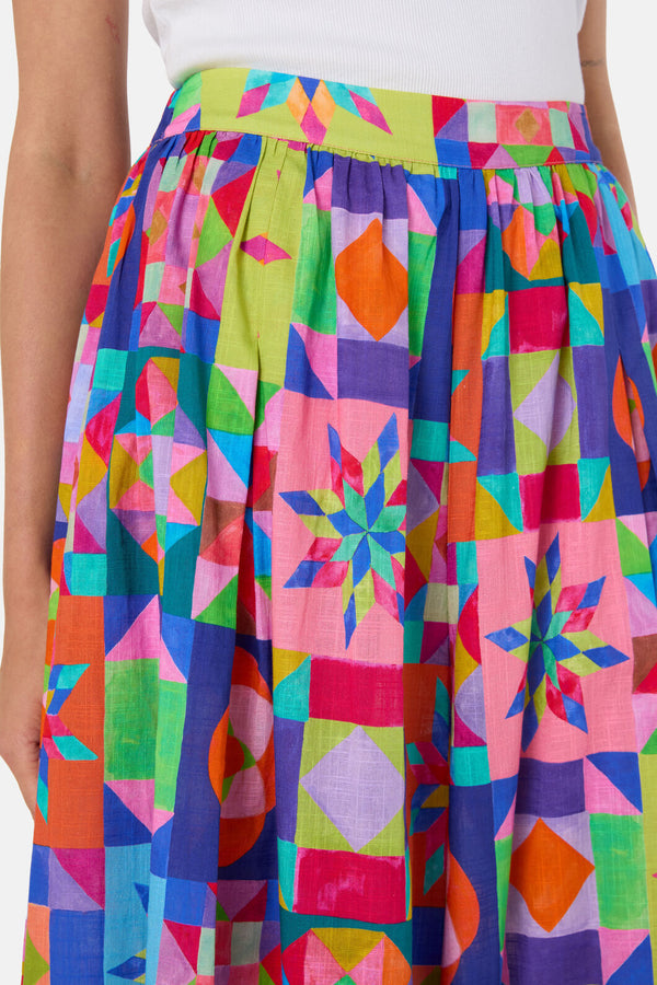 Gorman - Pinwheel Printed Skort - print