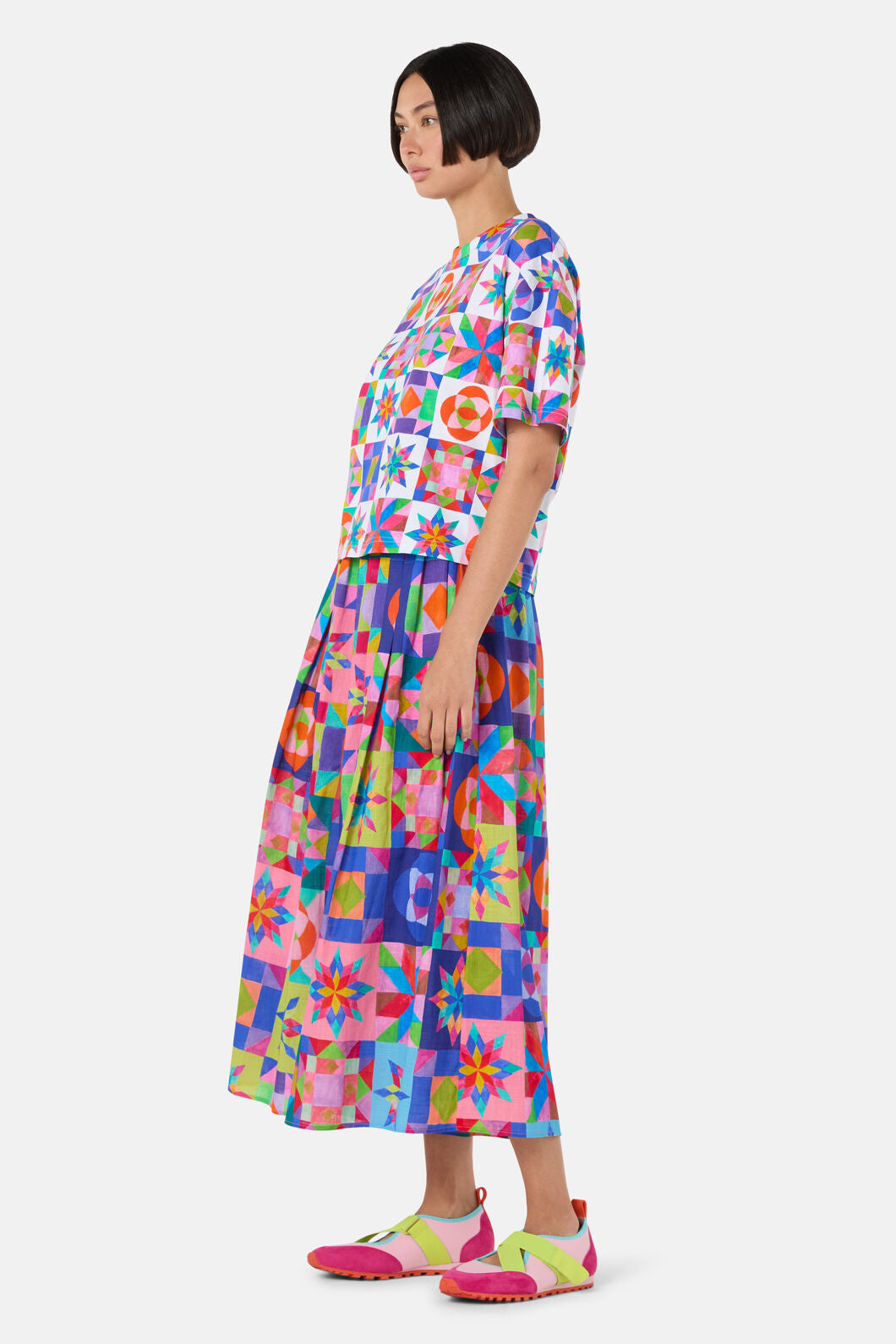 Gorman - Pinwheel Cotton Relaxed Tee - print