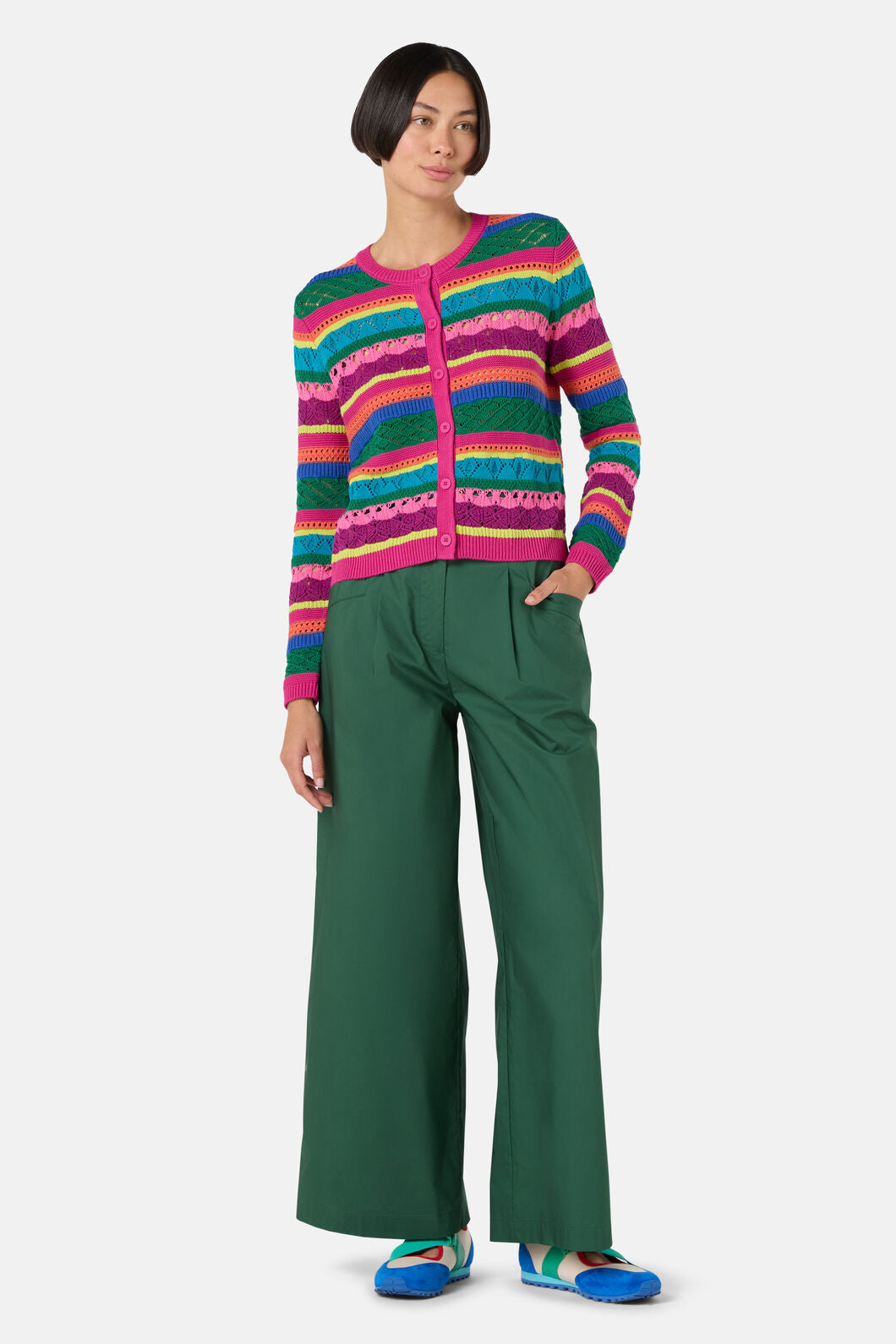 Gorman - Stripetastic Cotton Cardigan - stripe
