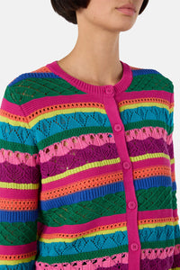 Gorman - Stripetastic Cotton Cardigan - stripe