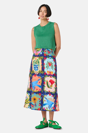 Gorman - Little Things Placement Skirt - print