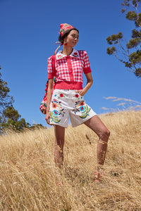 Gorman - Gingham Scallop Cardigan - check