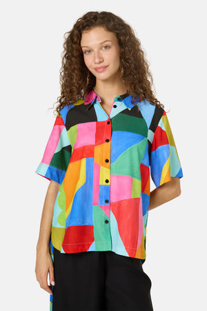 Gorman - Abstract Symphony Oversized Shirt - print