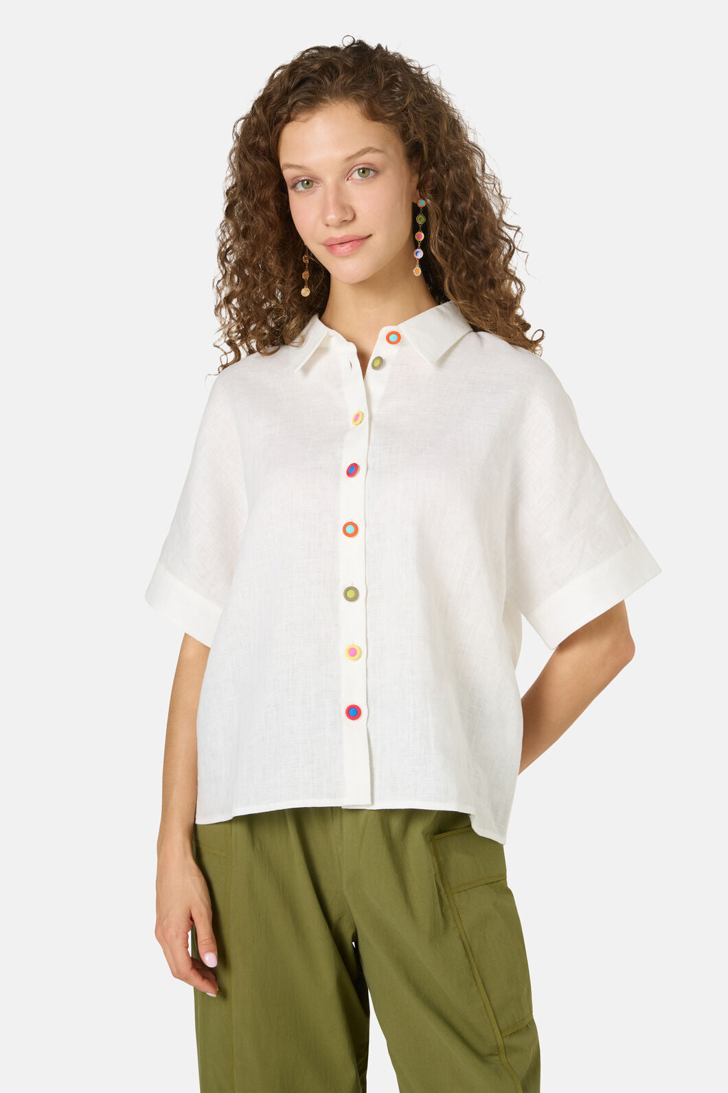 Gorman - Benne Button Plain Shirt - white