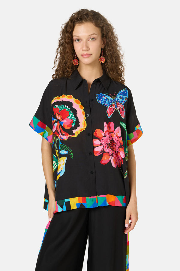 Gorman - Floral Symphony Scarf Shirt - print