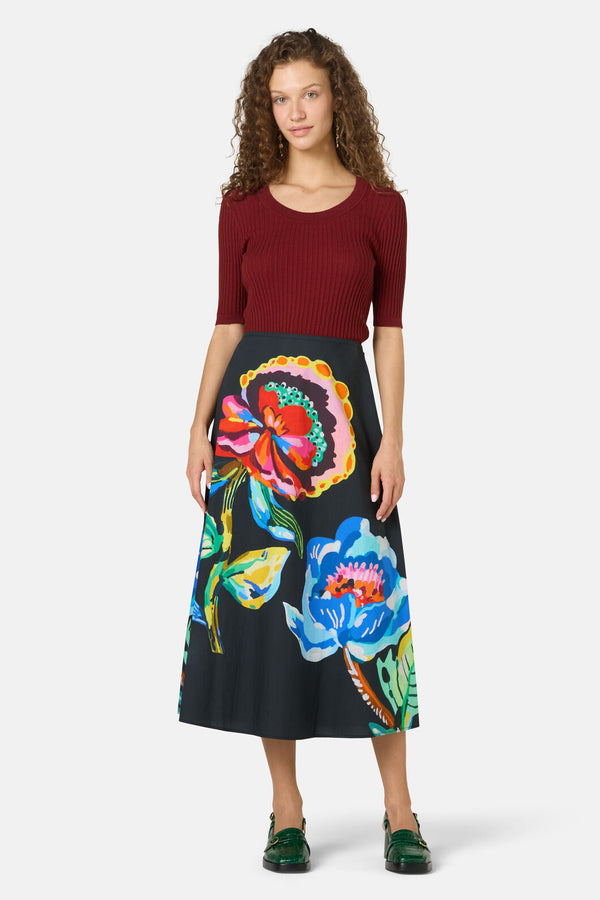 Gorman - Floral Symphony Circle Skirt - print