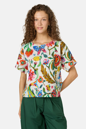 Gorman - Floral Symphony Yardage Tee - print