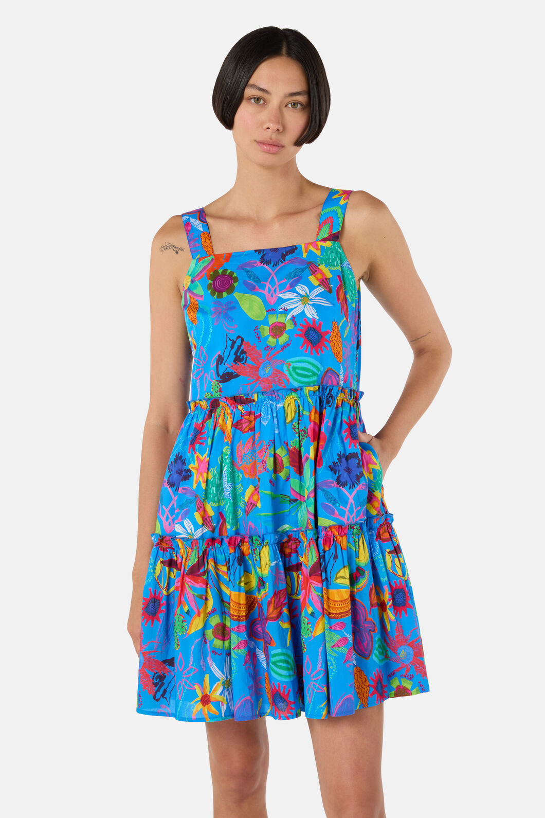 Gorman - Papaya Palm Holiday Dress - print