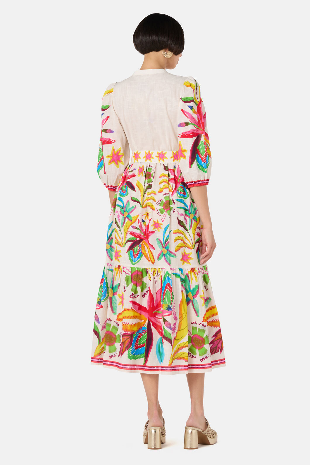 Gorman - Papaya Palm Long Shirt Dress - print