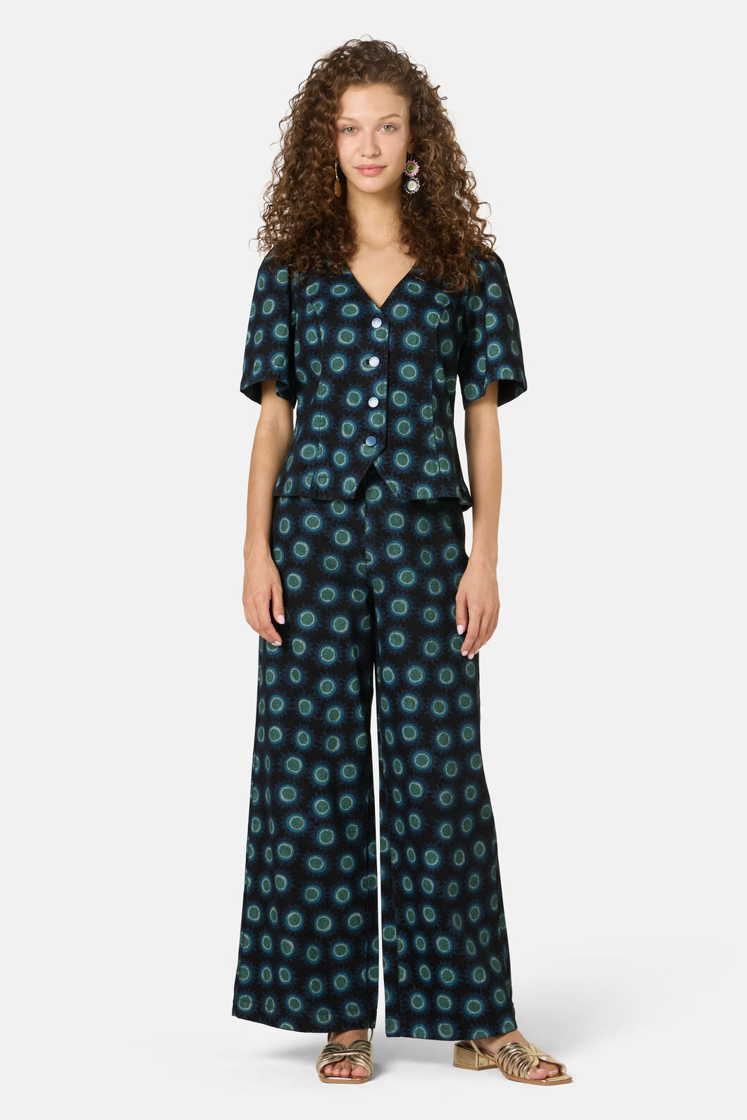 Gorman - Royal Spot Denim Top - print