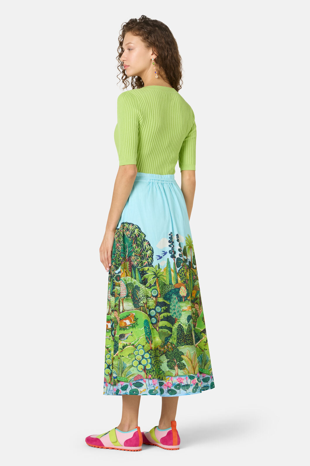 Gorman - Royal Garden Midi Skirt - print