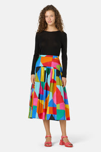 Gorman - Abstract Symphony Midi Skirt - print