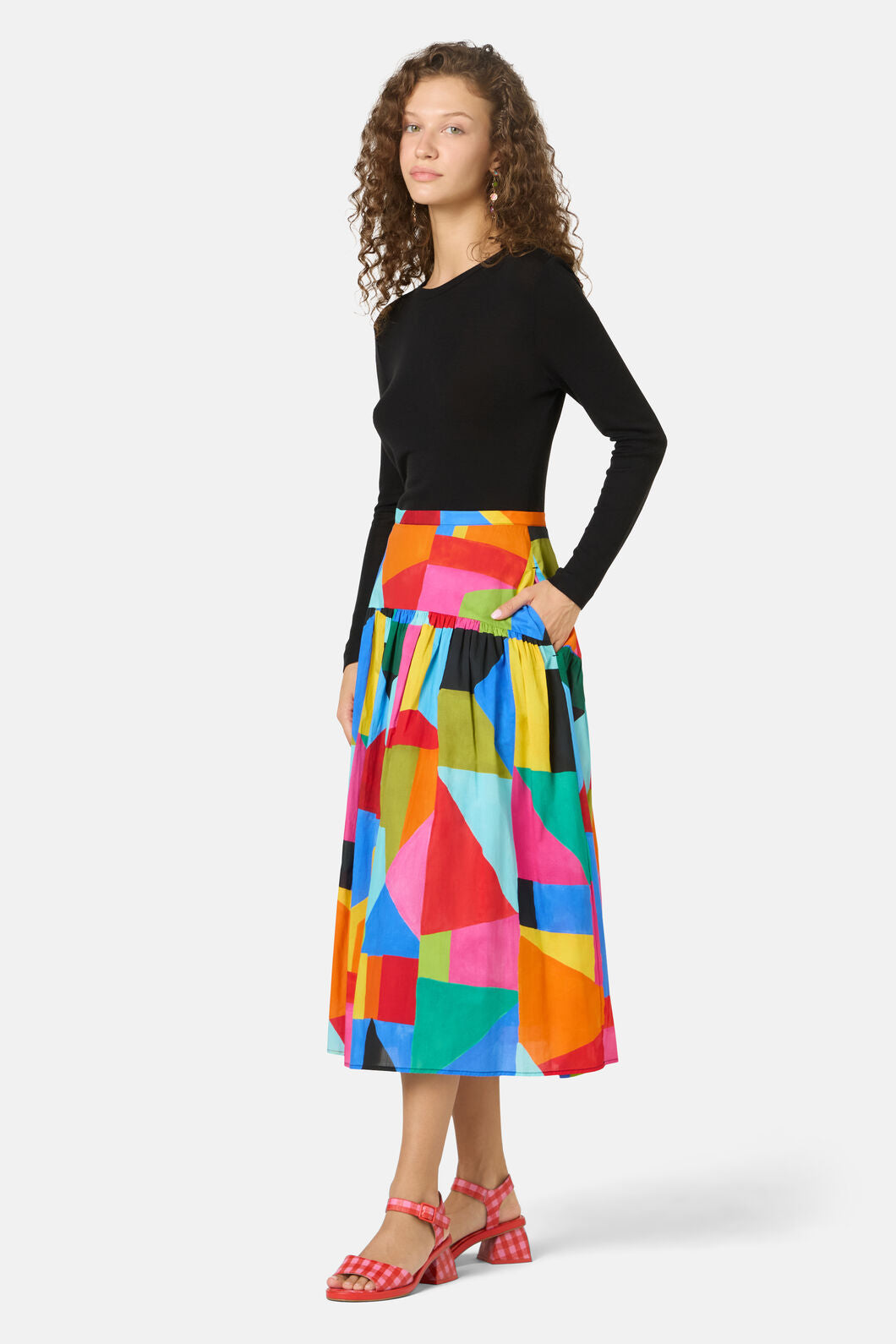 Gorman - Abstract Symphony Midi Skirt - print