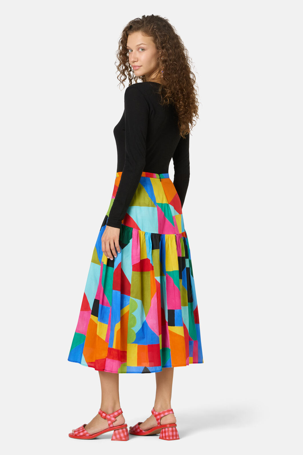Gorman - Abstract Symphony Midi Skirt - print