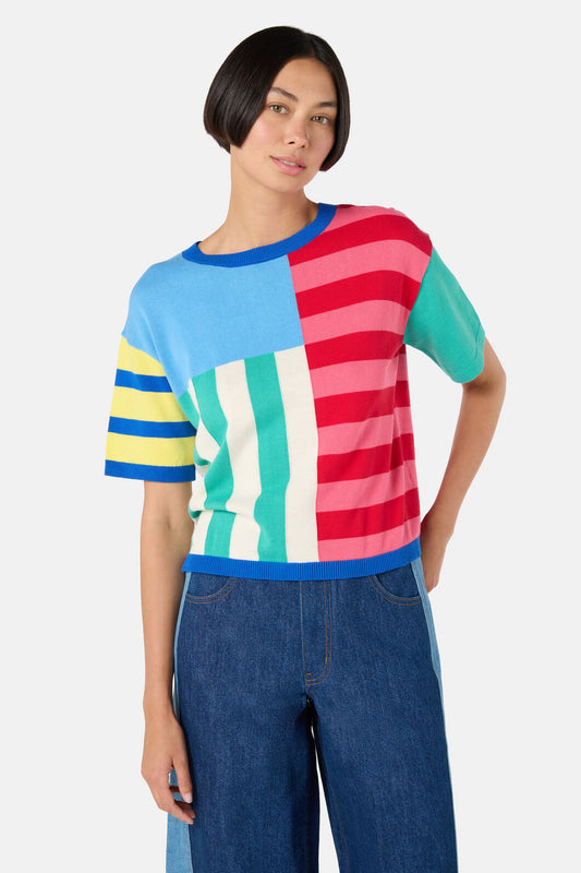 Gorman - Abstract Line Block Top - multi