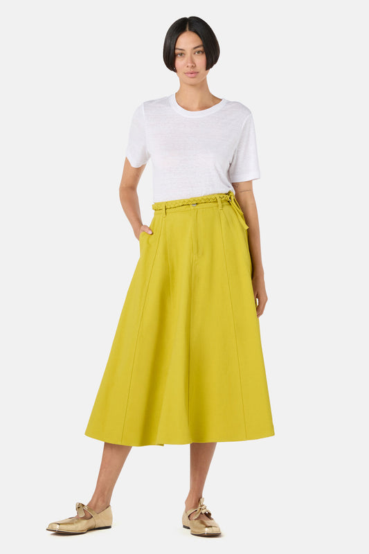 Gorman - Olive Garden Denim Skirt - olive
