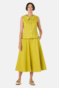 Gorman - Olive Garden Denim Skirt - olive