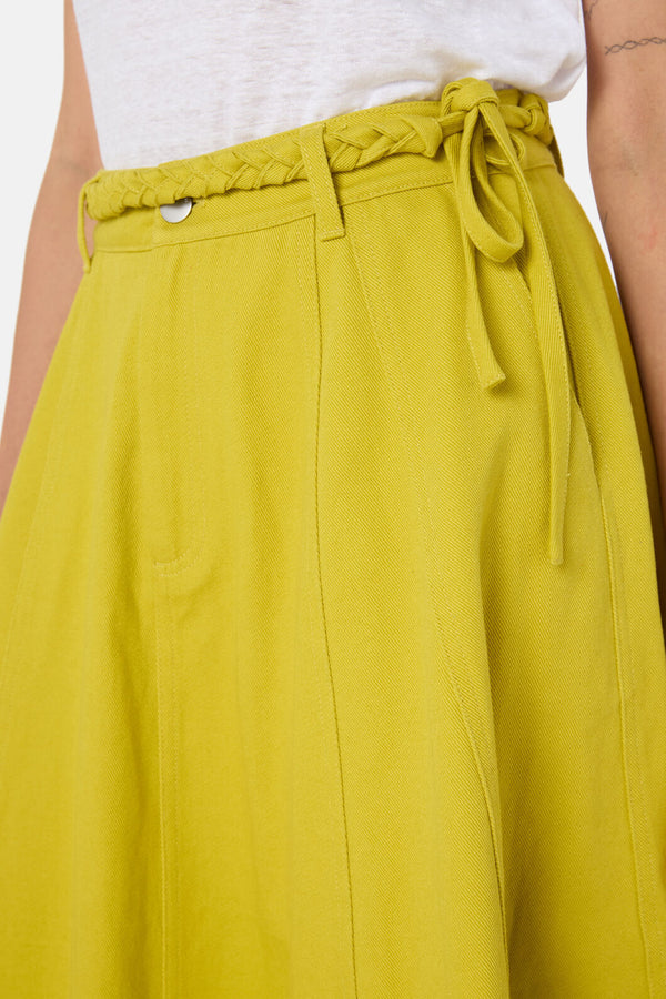 Gorman - Olive Garden Denim Skirt - olive