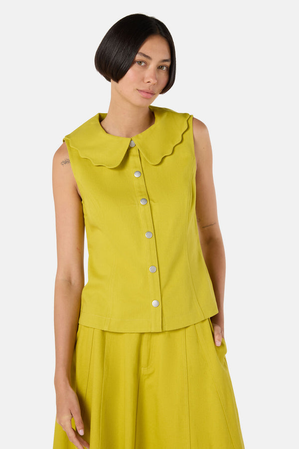 Gorman - Olive Garden Denim Top - olive