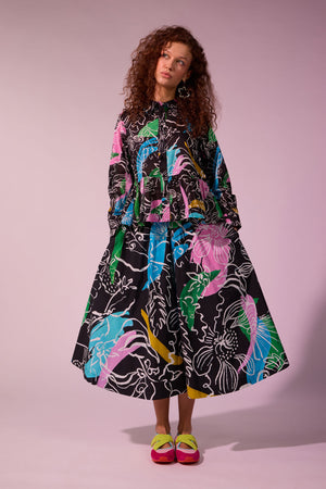 Gorman - Linework Cotton Skort - print