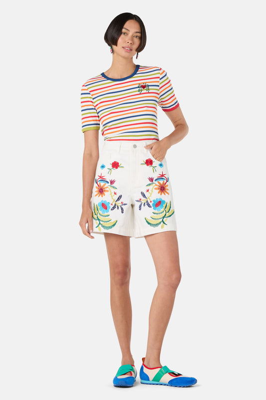 Gorman - Little Things Denim Short - cream