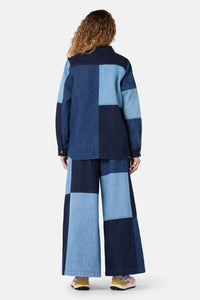 Gorman - Puzzle Spliced Denim Shirt - denim