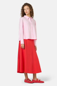 Gorman - Juno Pleated Cotton Shirt - pink