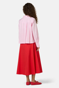 Gorman - Juno Pleated Cotton Shirt - pink