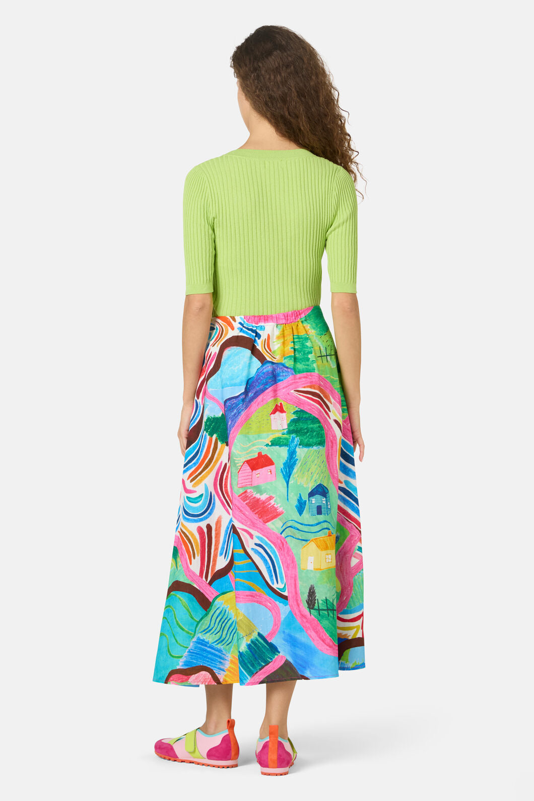 Gorman - Mountain Magic Midi Skirt - print