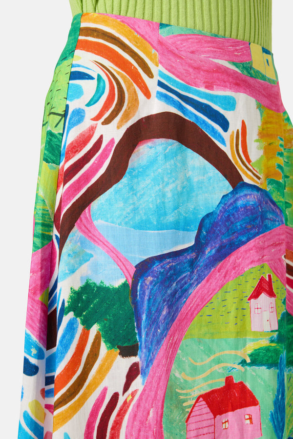 Gorman - Mountain Magic Midi Skirt - print