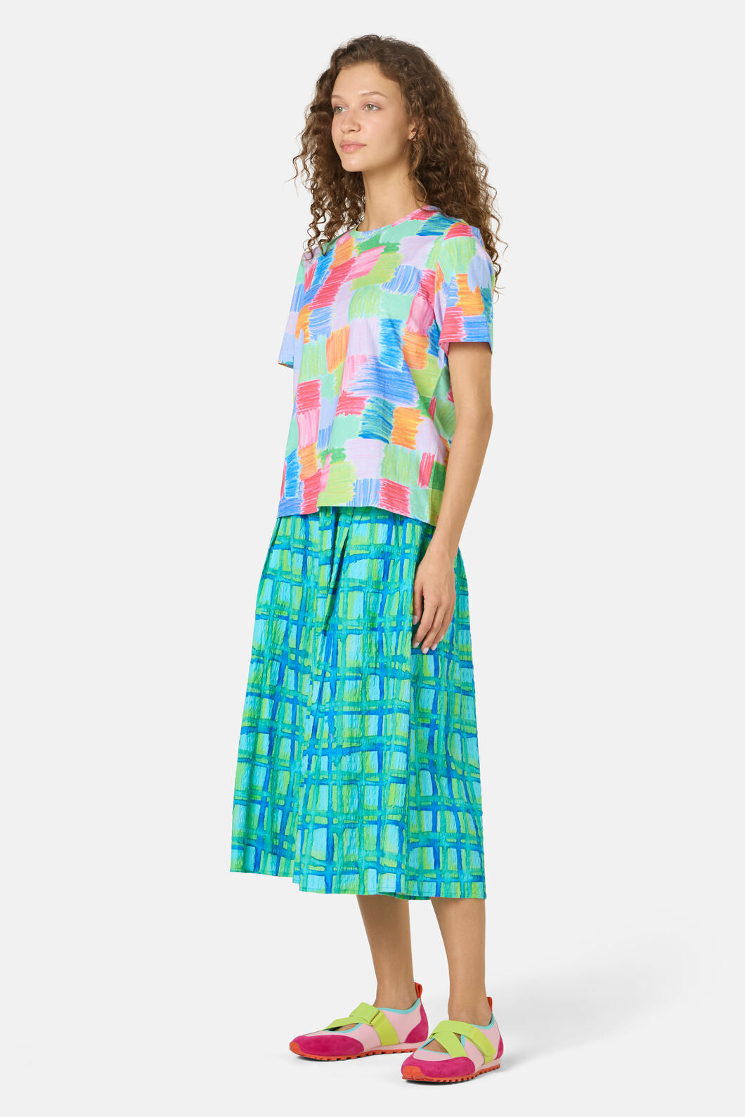 Gorman - Mountain Check Classic Tee - print