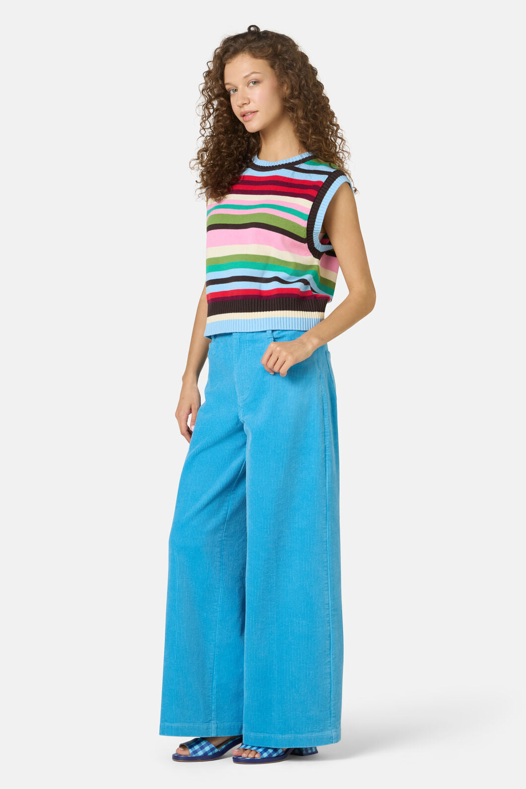 Gorman - Rainbow Knit Vest - stripe
